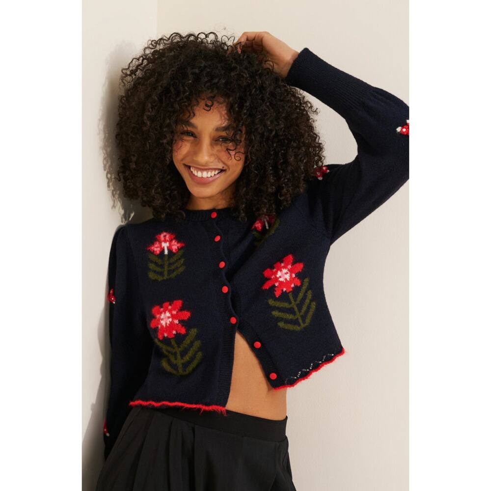 Free People Nonna Knit Cardigan Sweater NWT - Picture 2 of 6